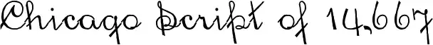 Chicago Script of 14,667