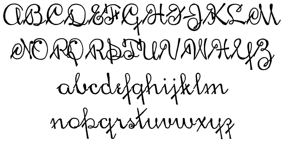 Chicago Script of 14,667 Espécimes Chicago Script of 14,667font specimens