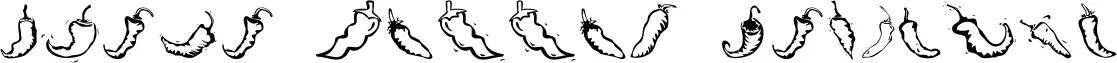 Chili Pepper Dingbats