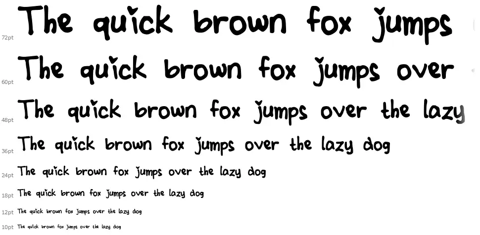 Cindyyo Boldfont waterfall