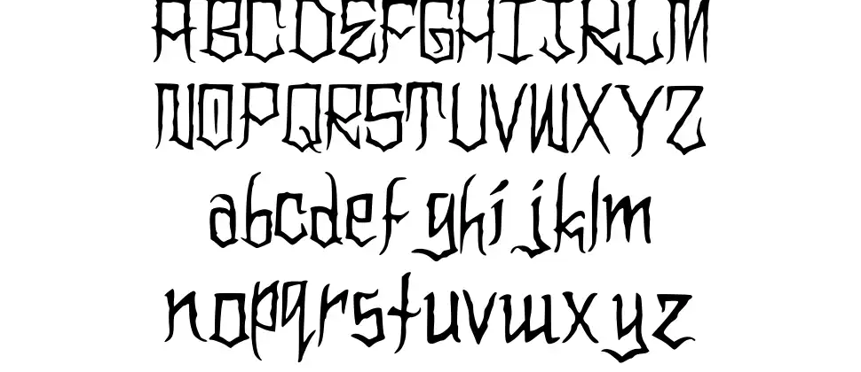 Clownoween Espécimes Clownoweenfont specimens