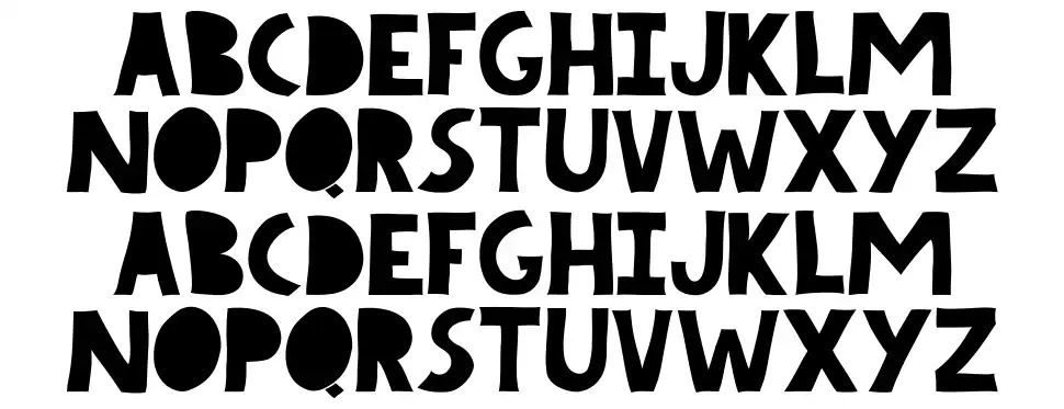 Comic Boldfont specimens