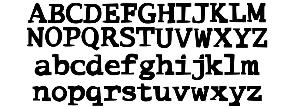 Comic Typefont specimens
