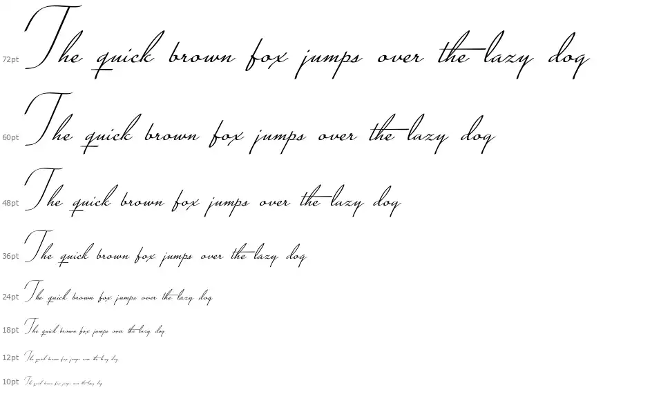 Conture Scriptfont waterfall