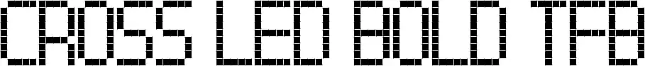 Cross Led Bold TFB