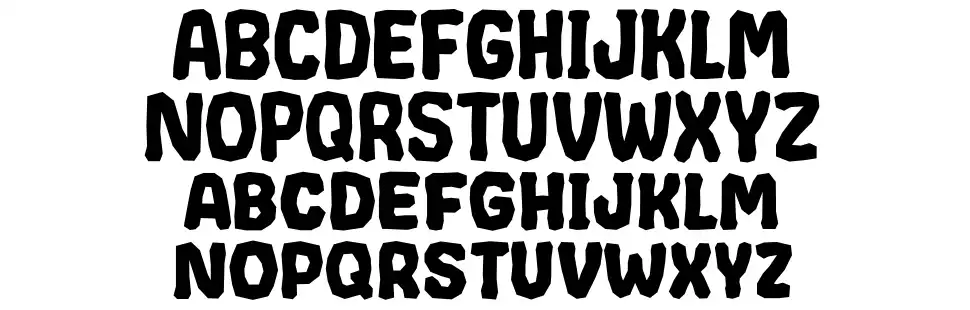 Crumpledfont specimens