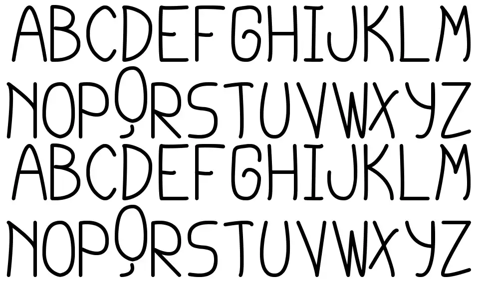 Cursi Extra TFBfont specimens
