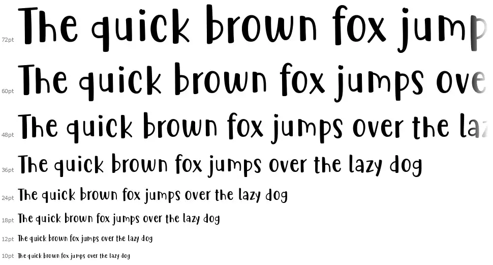 Cute Be Specialfont waterfall