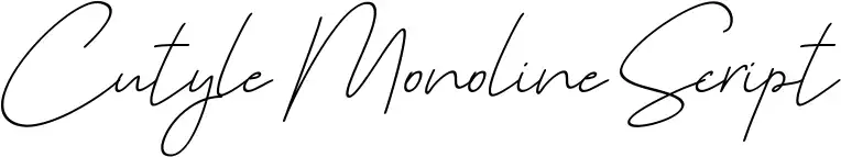 Cutyle Monoline Script