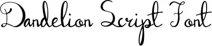 Dandelion Script Font