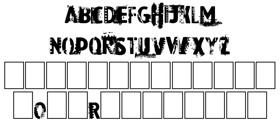 Dark Roomfont specimens