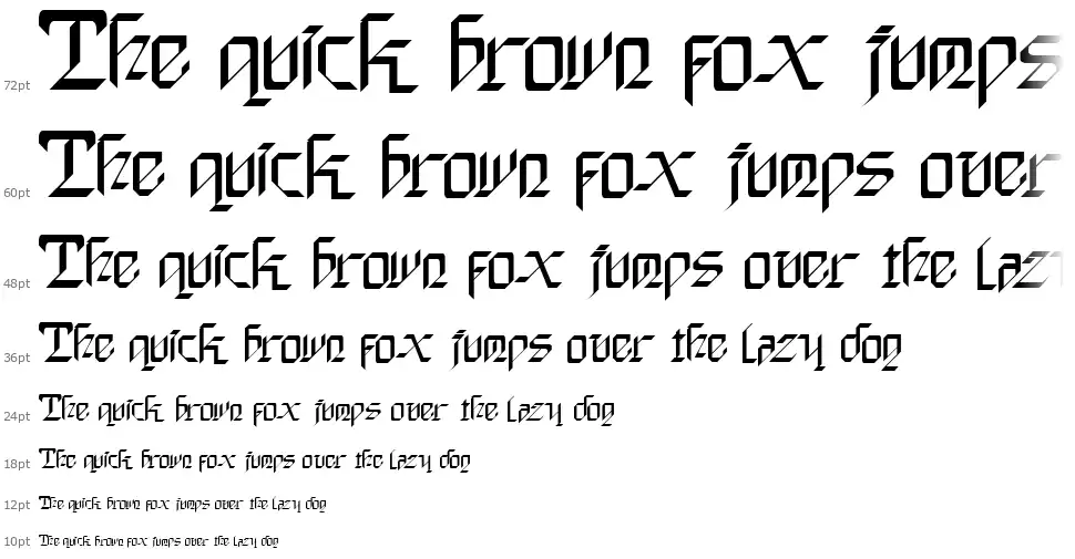 Dark Saberfont waterfall