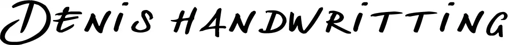 Denis handwritting