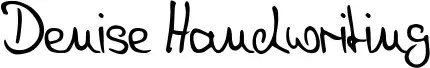Denise Handwriting