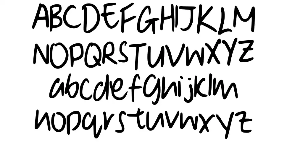 Denise's Manuscriptfont specimens