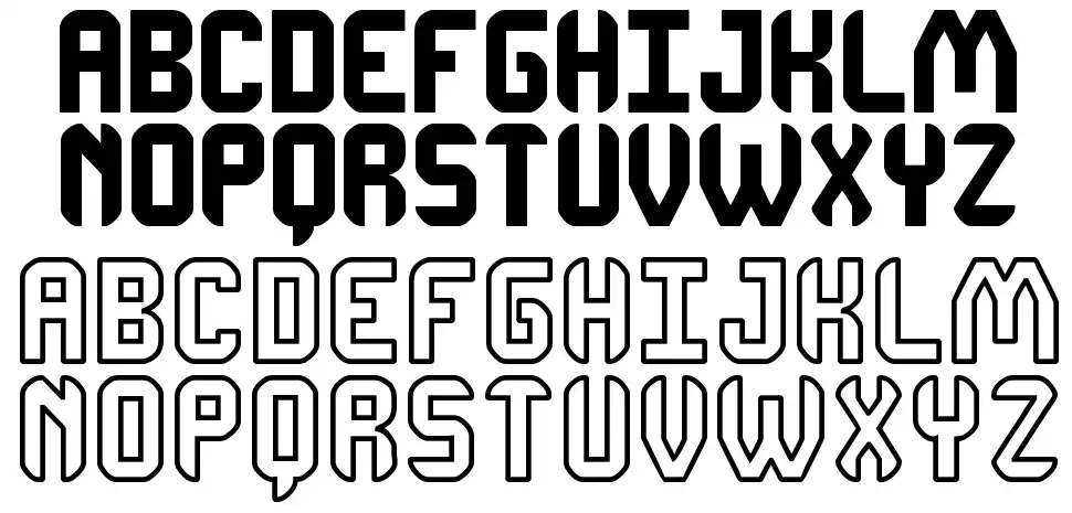 DhonJako Stfont specimens