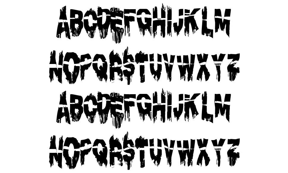 Diacrisis 2 Lost in Hellfont specimens