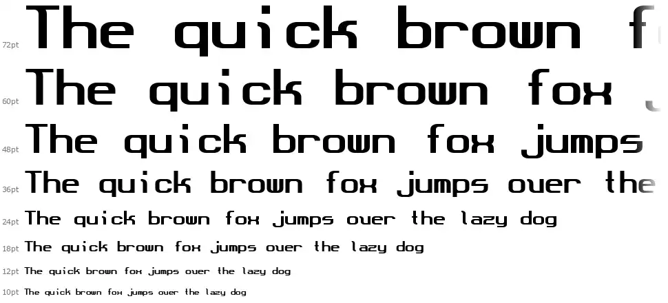 Dot Boundaryfont waterfall