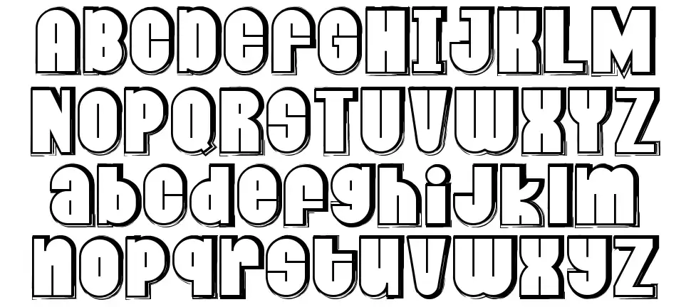 Dumpy Planetfont specimens