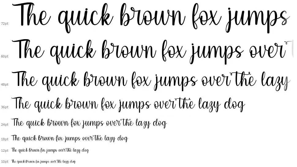 Easter Displayfont waterfall