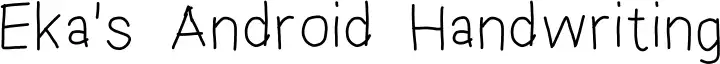 Eka's Android Handwriting