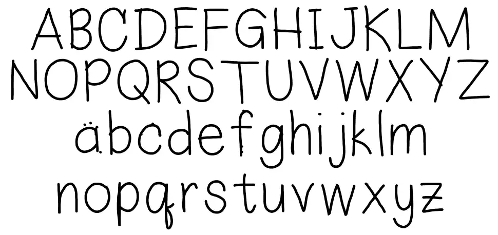 Eka's Handwritingfont specimens