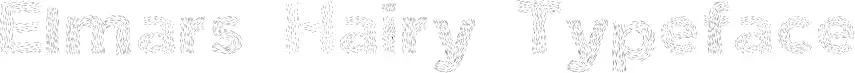 Elmars Hairy Typeface