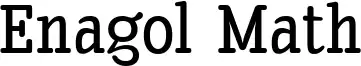 Enagol Math