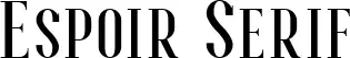 Espoir Serif