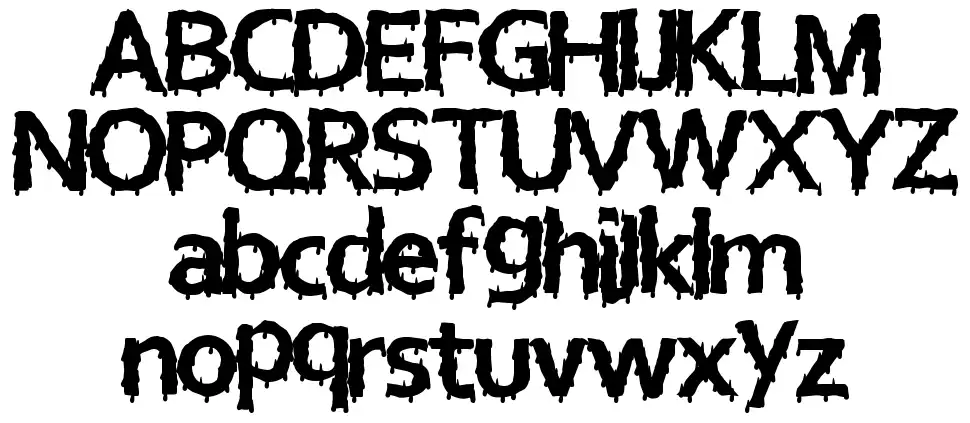 Euro Horrorfont specimens
