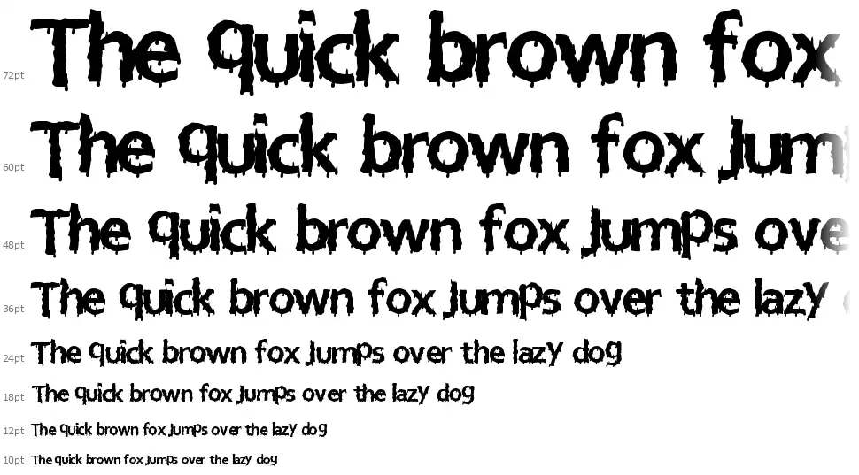 Euro Horrorfont waterfall