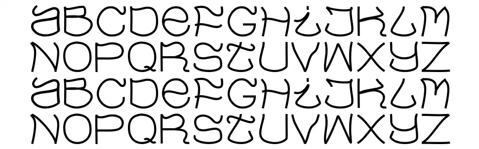 Evaowfont specimens