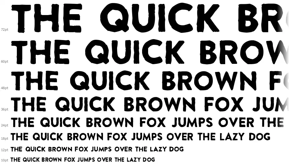 Extra Grotesquefont waterfall