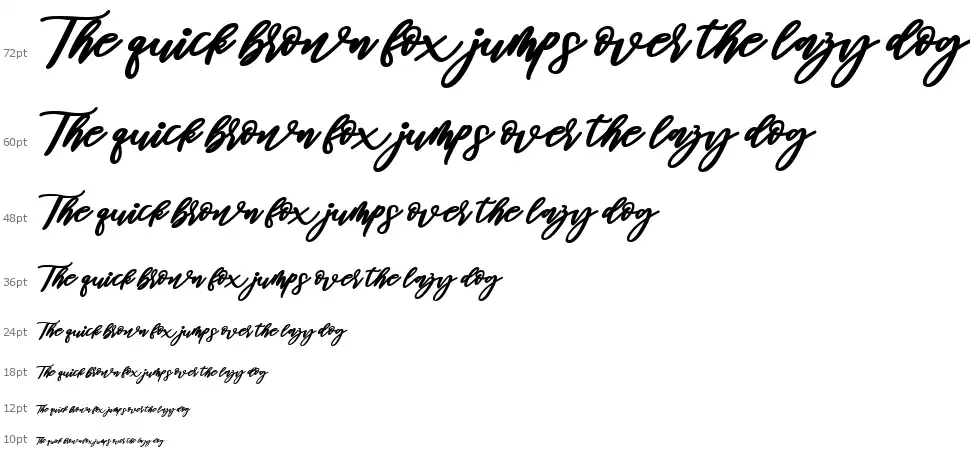 Famousfont waterfall