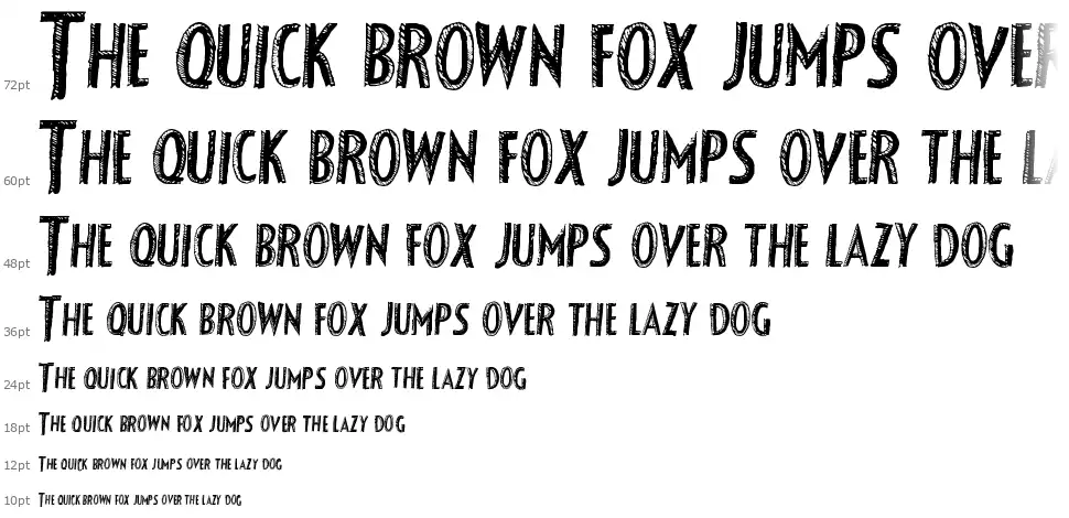 Fancy Shadowfont waterfall