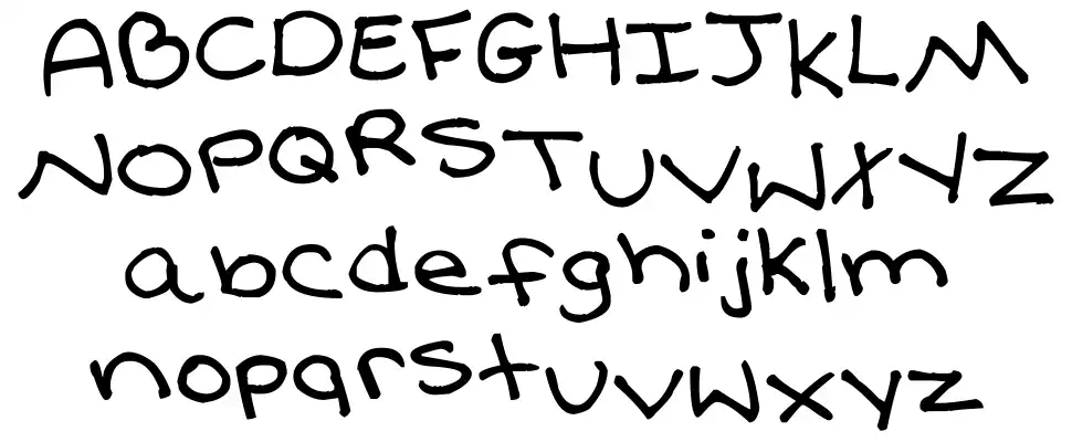 Farewell My Black Balloonfont specimens