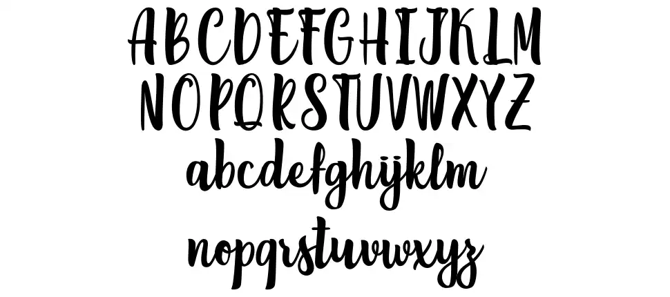 Fat Inlovefont specimens