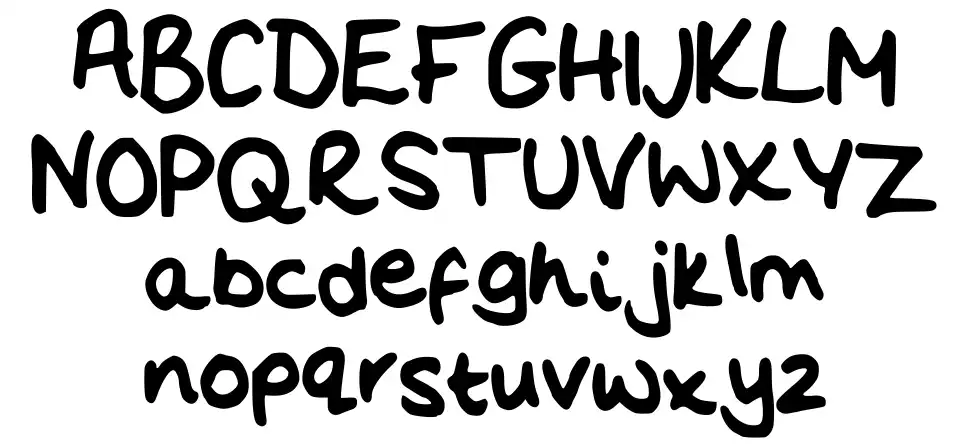 Flo's Handwritingfont specimens