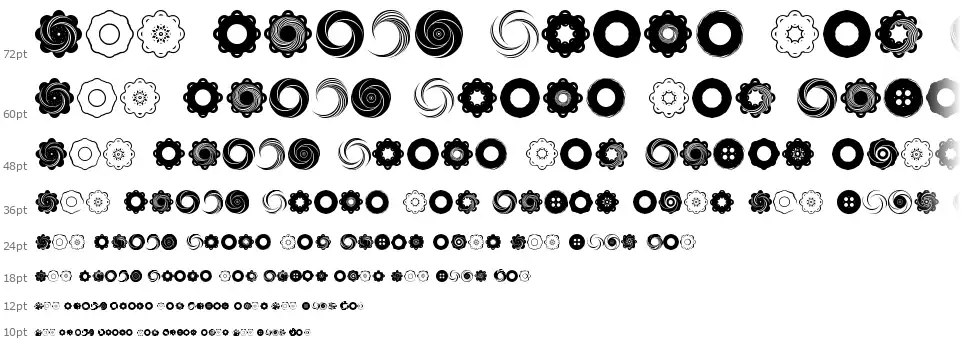 Fluid Spiralfont waterfall