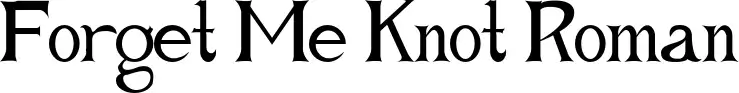 Forget Me Knot Roman