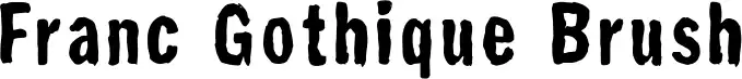 Franc Gothique Brush