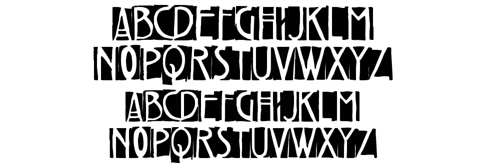 Freaky Twentiesfont specimens