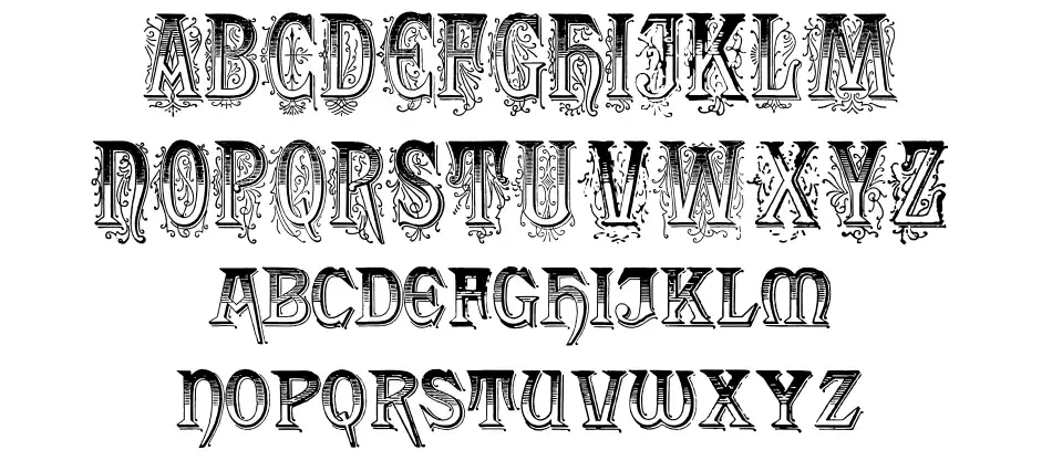 Fresco the Jackson Espécimes Fresco the Jacksonfont specimens