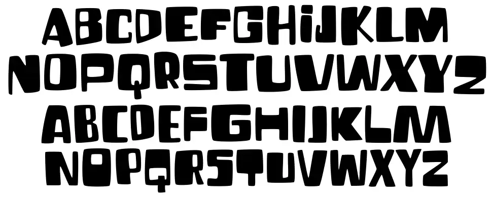 Fun Blobfont specimens