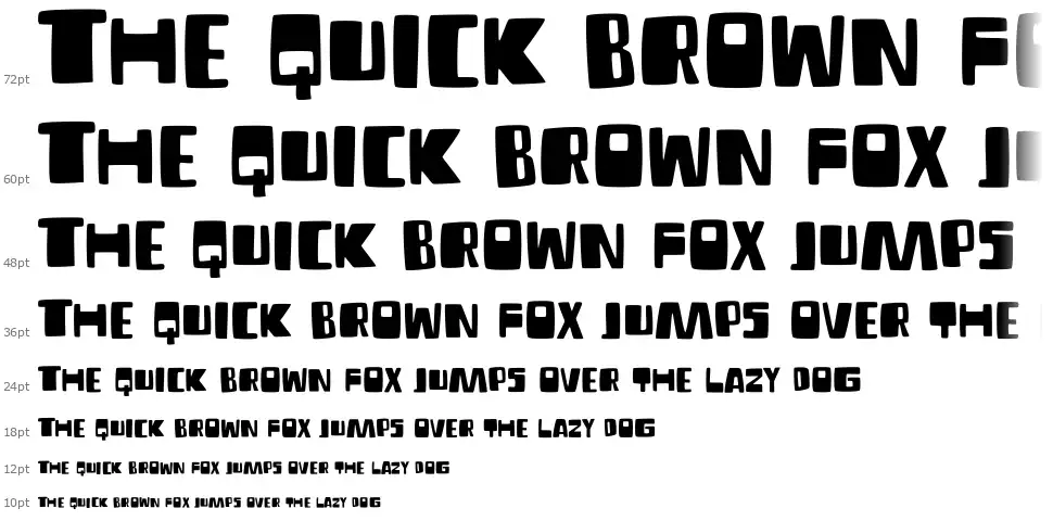 Fun Blobfont waterfall