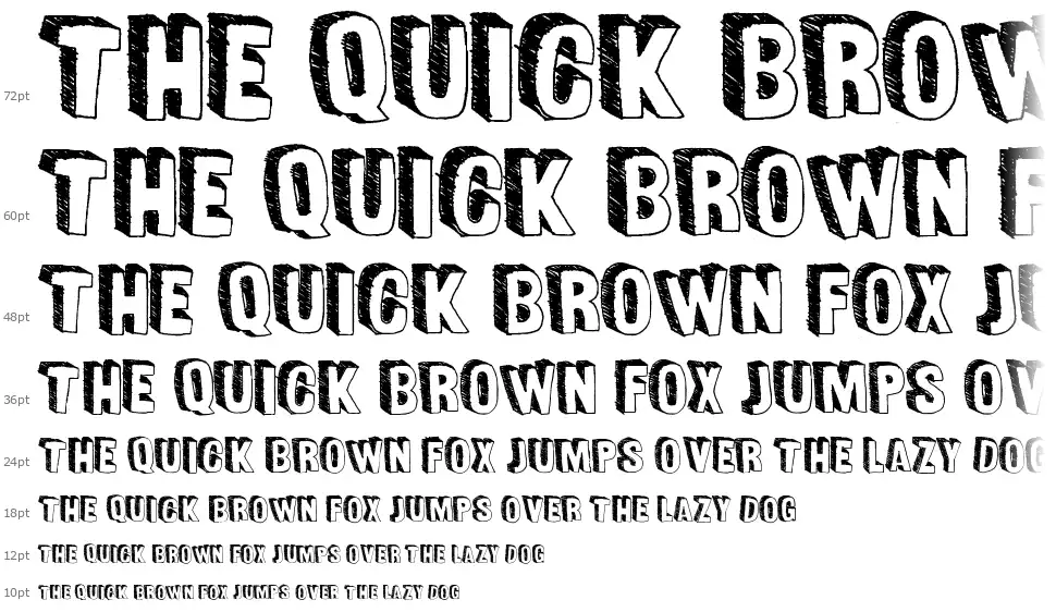 Fun Sizedfont waterfall