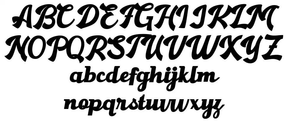Gantryfont specimens