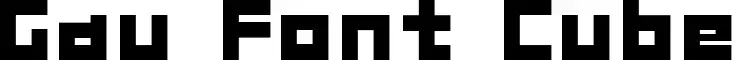 Gau Font Cube