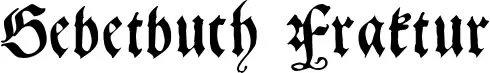 Gebetbuch Fraktur