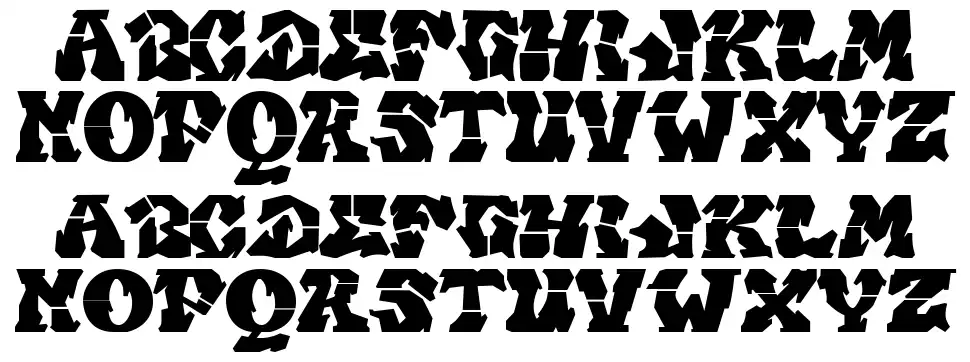 Getrokfont specimens